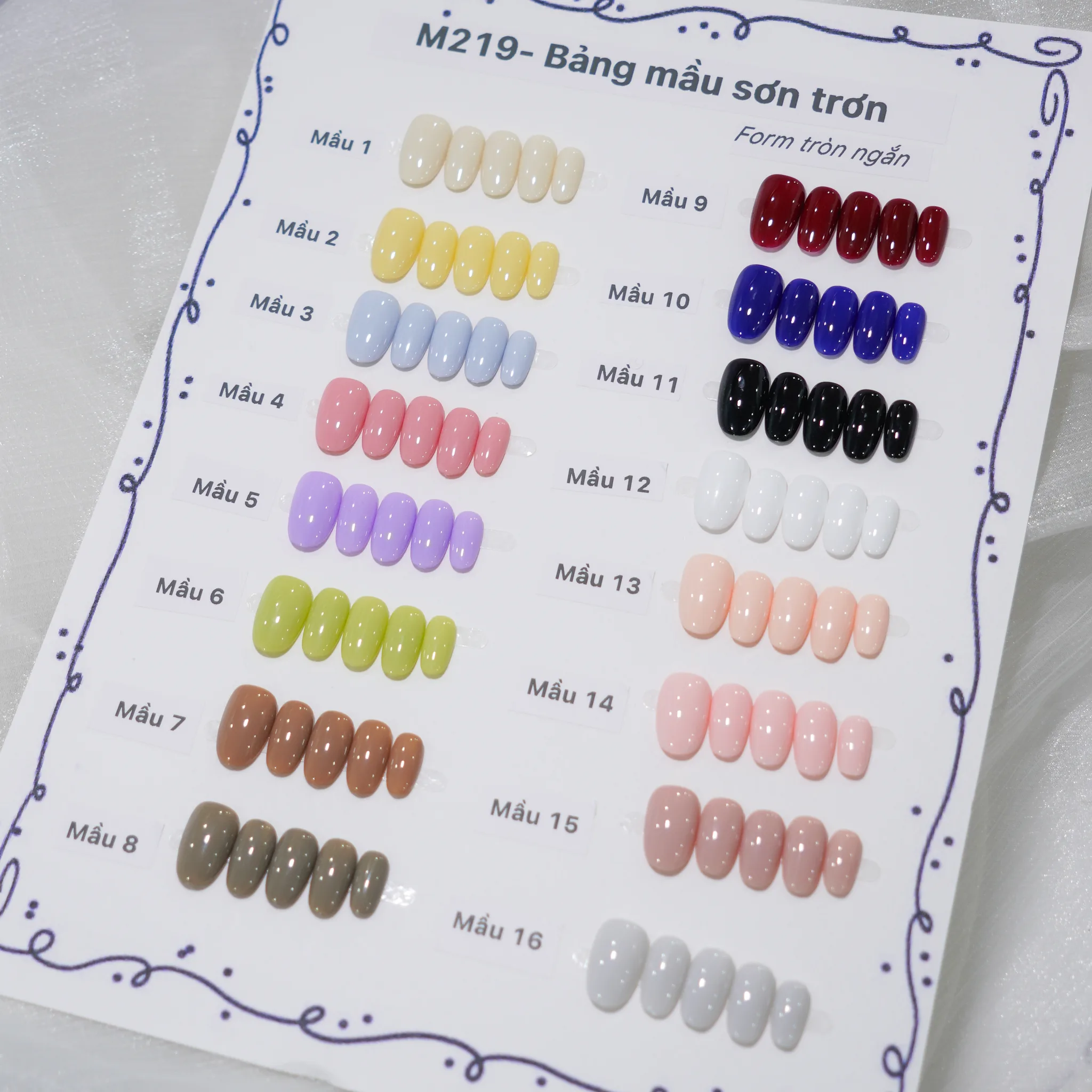[M219] Nailbox Sơn Gel Trơn