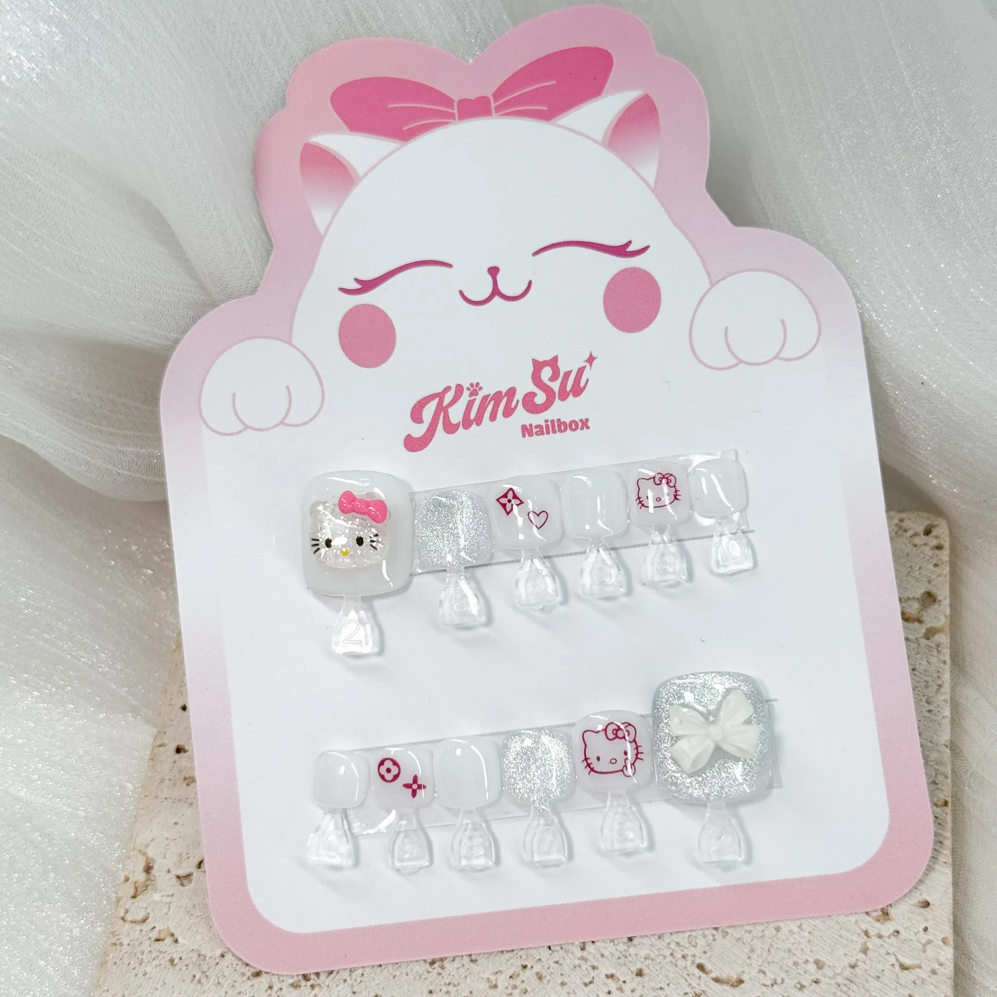 [M216] Nailbox chân Hello Kitty