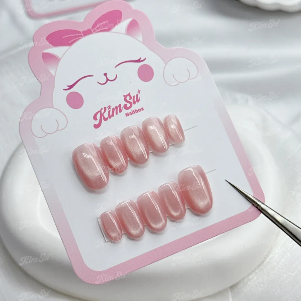 [M177] Nailbox chụp kỷ yếu trơn mắt mèo trân châu