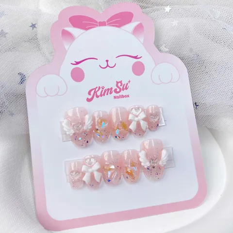 [M189] Nailbox thiết kế thiên thần đá lấp lánh