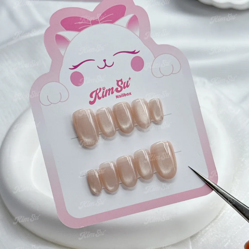 [M177] Nailbox chụp kỷ yếu trơn mắt mèo trân châu