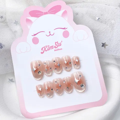 [M165] Nailbox thạch lòng đào mắt mèo