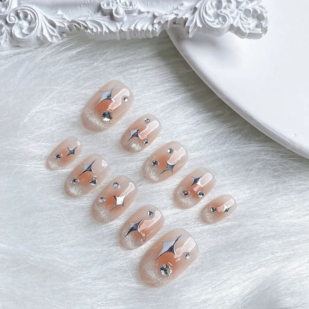 [M165] Nailbox thạch lòng đào mắt mèo