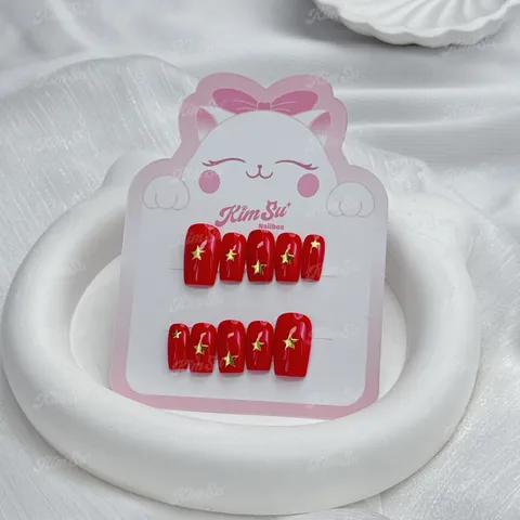 [M169] Nailbox cờ đỏ sao vàng - BST Đất nước