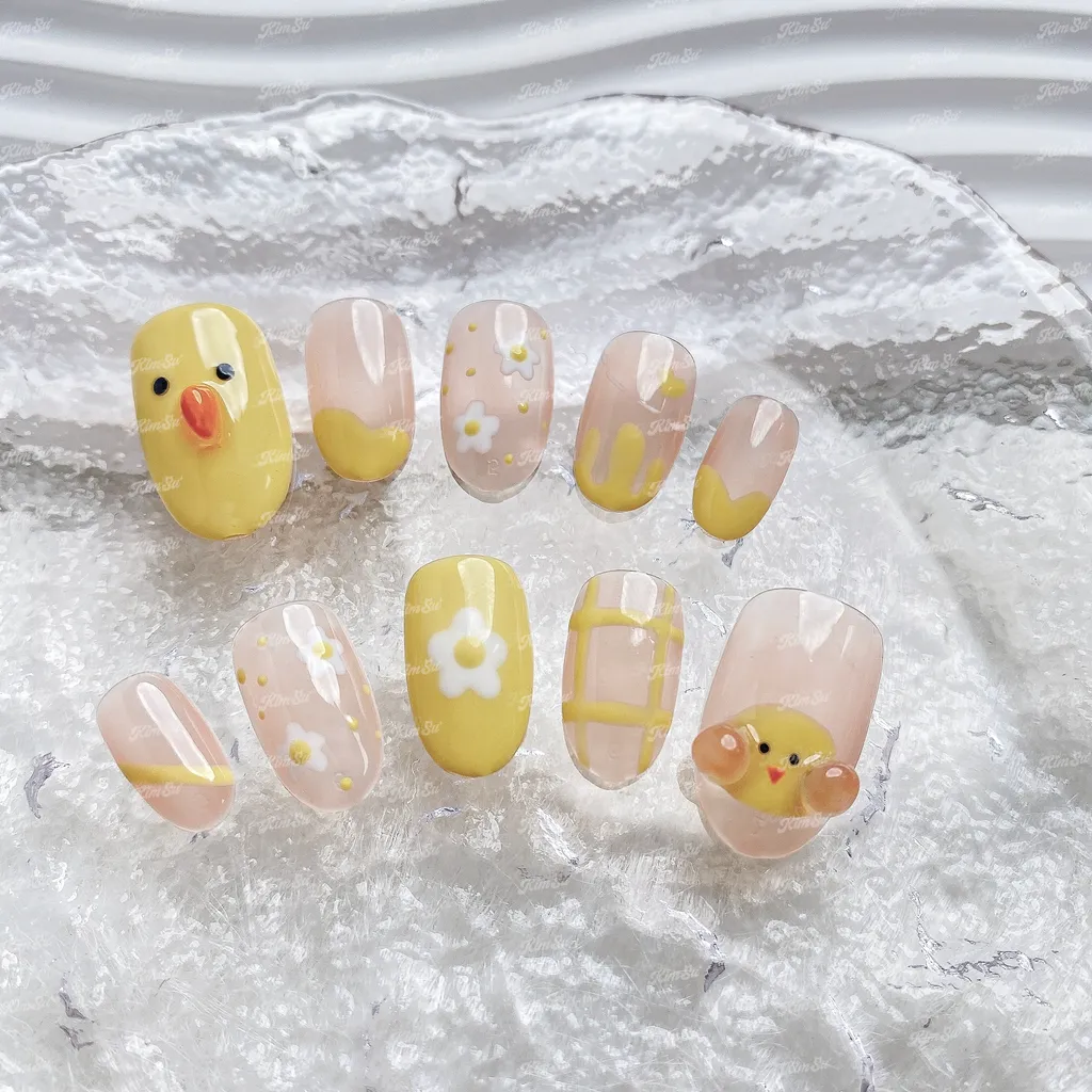 [M153] Nailbox thiết kế vịt vàng mùa hè