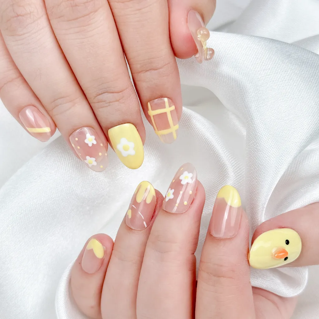 [M153] Nailbox thiết kế vịt vàng mùa hè