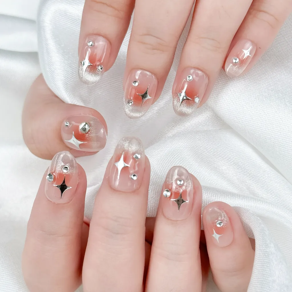 [M165] Nailbox thạch lòng đào mắt mèo