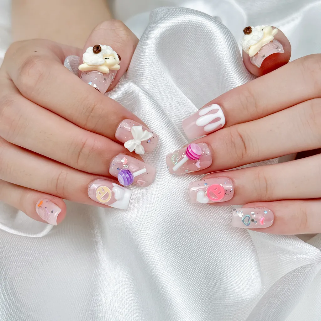 [M126] Nailbox kẹo mút mix cừu mơ màng