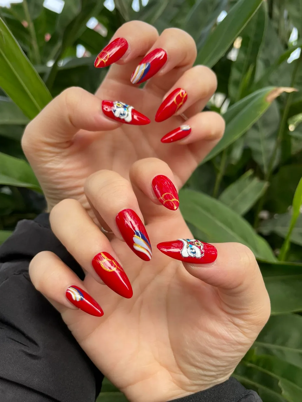 [M132] Nailbox kì lân đỏ - BST Tết