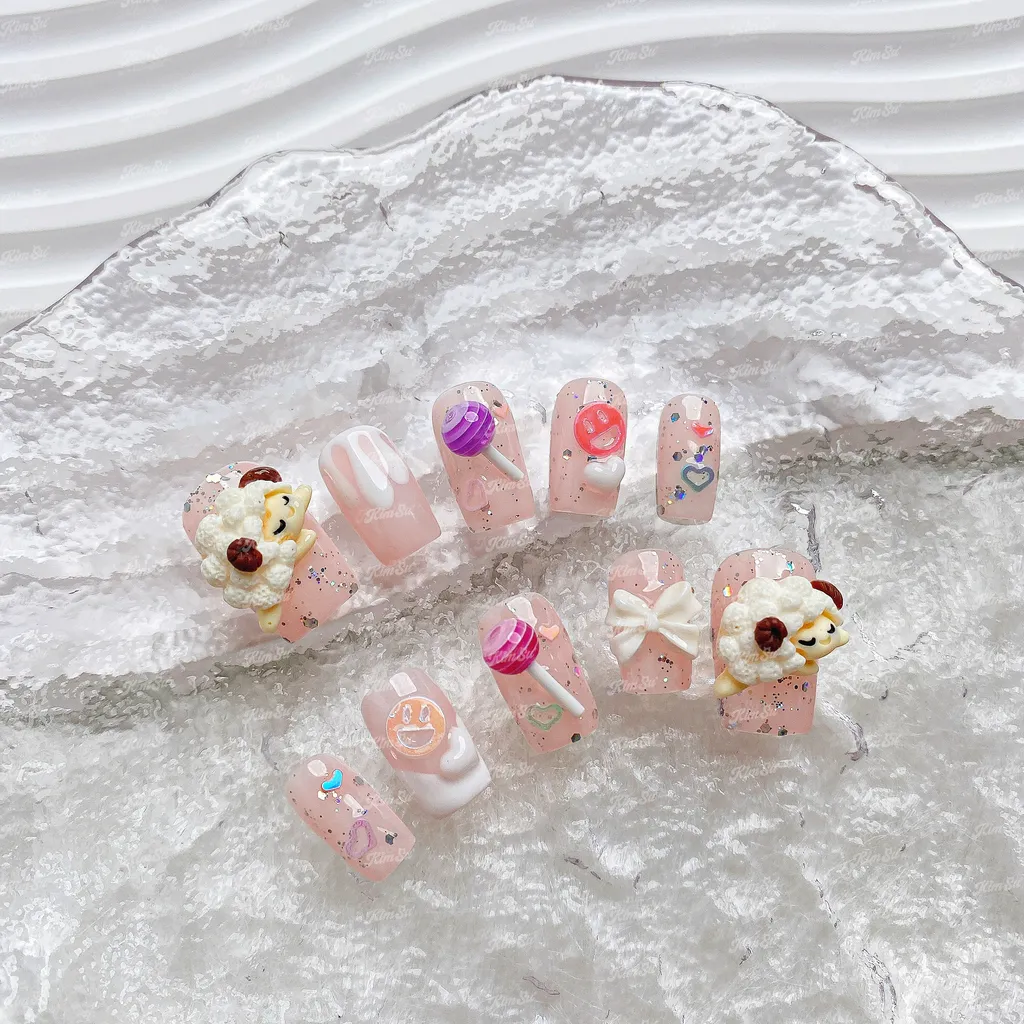 [M126] Nailbox kẹo mút mix cừu mơ màng
