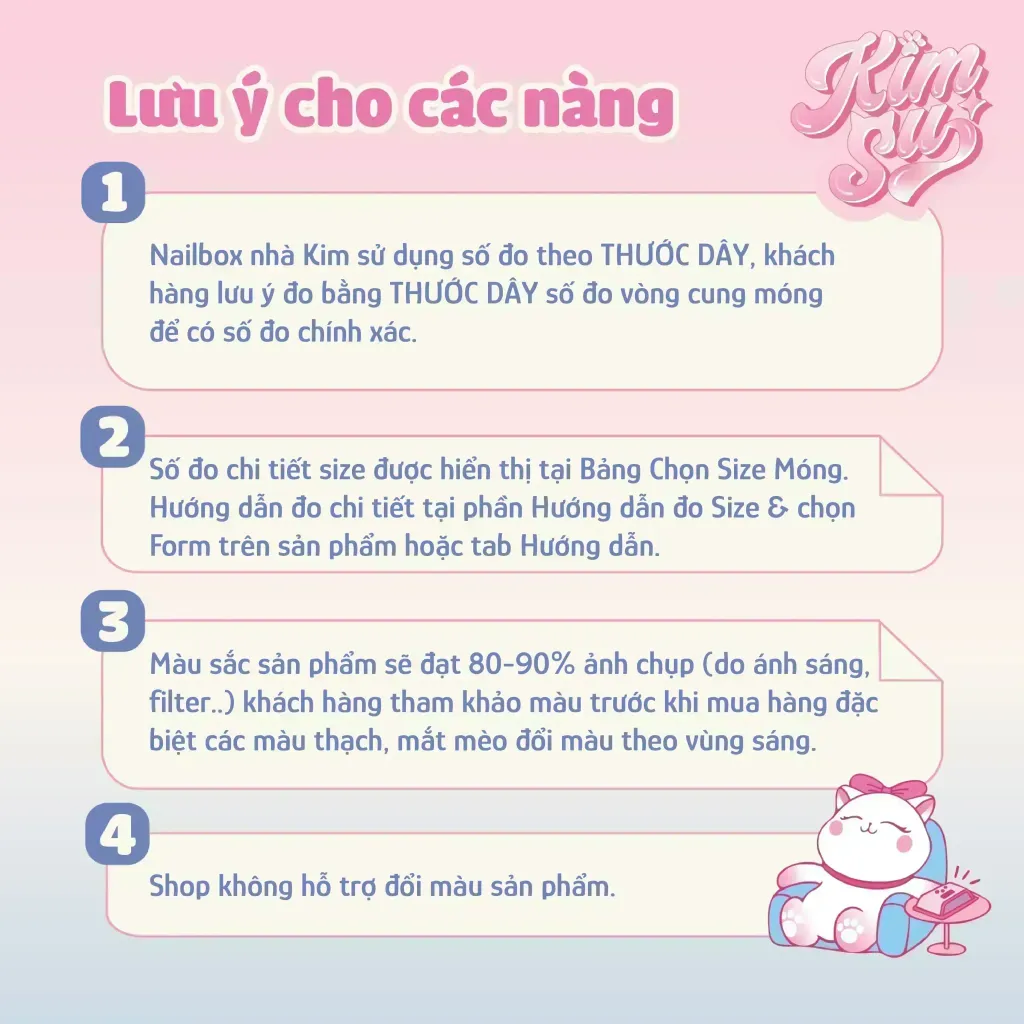 [M106] Nailbox Rainbow sắc màu