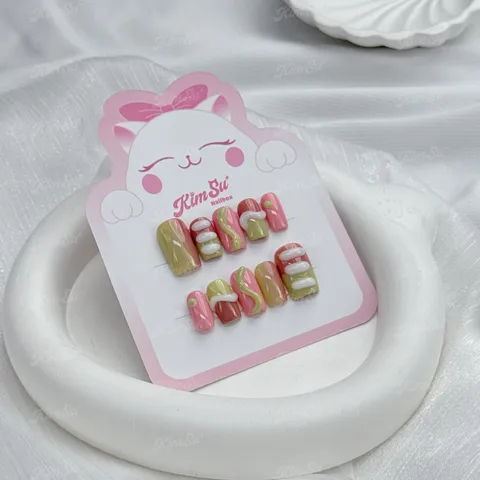 [M105] Nailbox Dưa Hấu sơn gel nổi