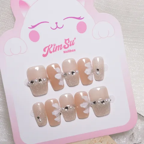 [M109] Nailbox thạch hoa nhũ mix ngọc trai