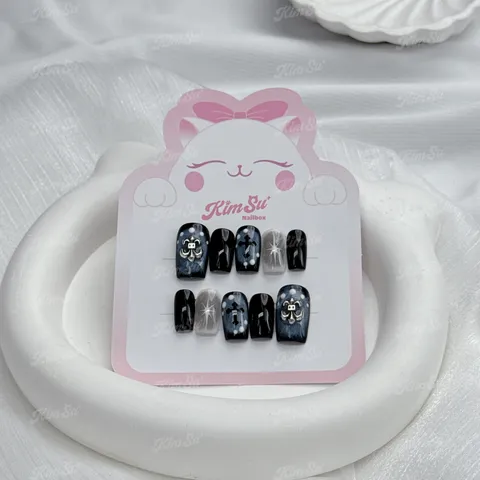 [M112] BST Halloween Nailbox đen huyền bí