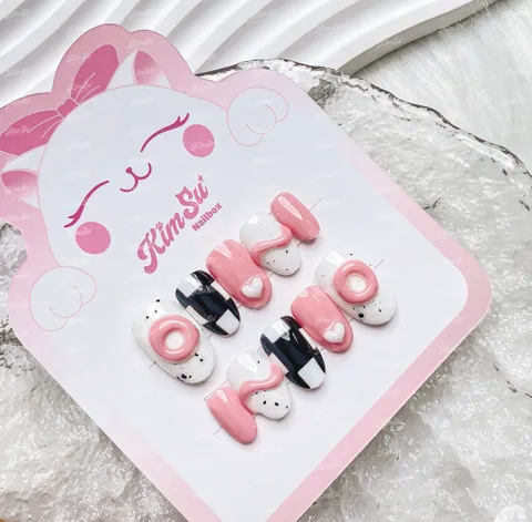 [M089] Nailbox Blackpink gel nổi