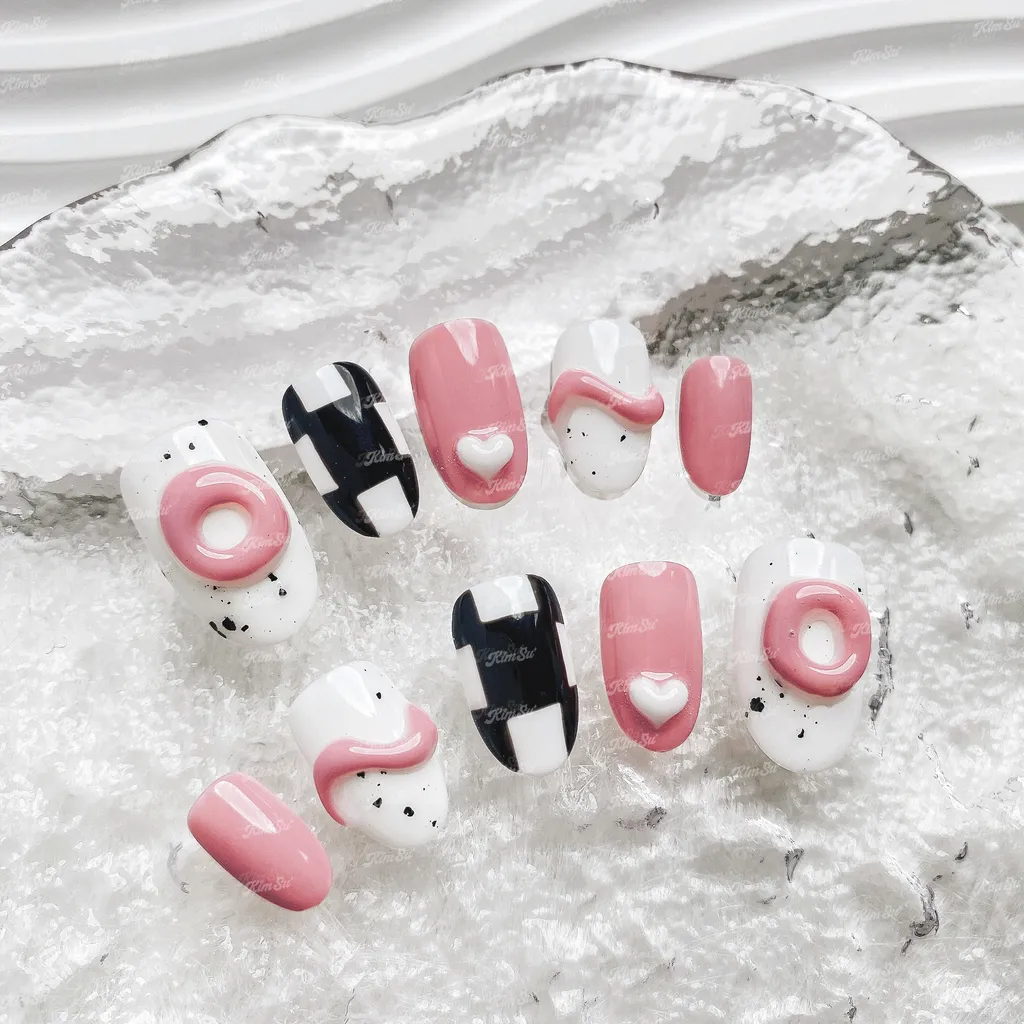 [M089] Nailbox Blackpink gel nổi