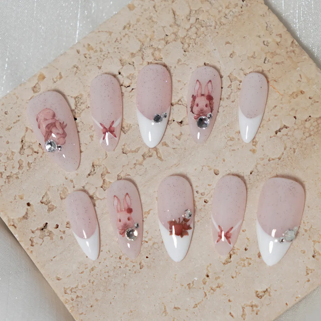 [M096] Nailbox thỏ hồng tiểu thư