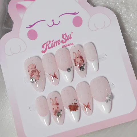 [M096] Nailbox thỏ hồng tiểu thư