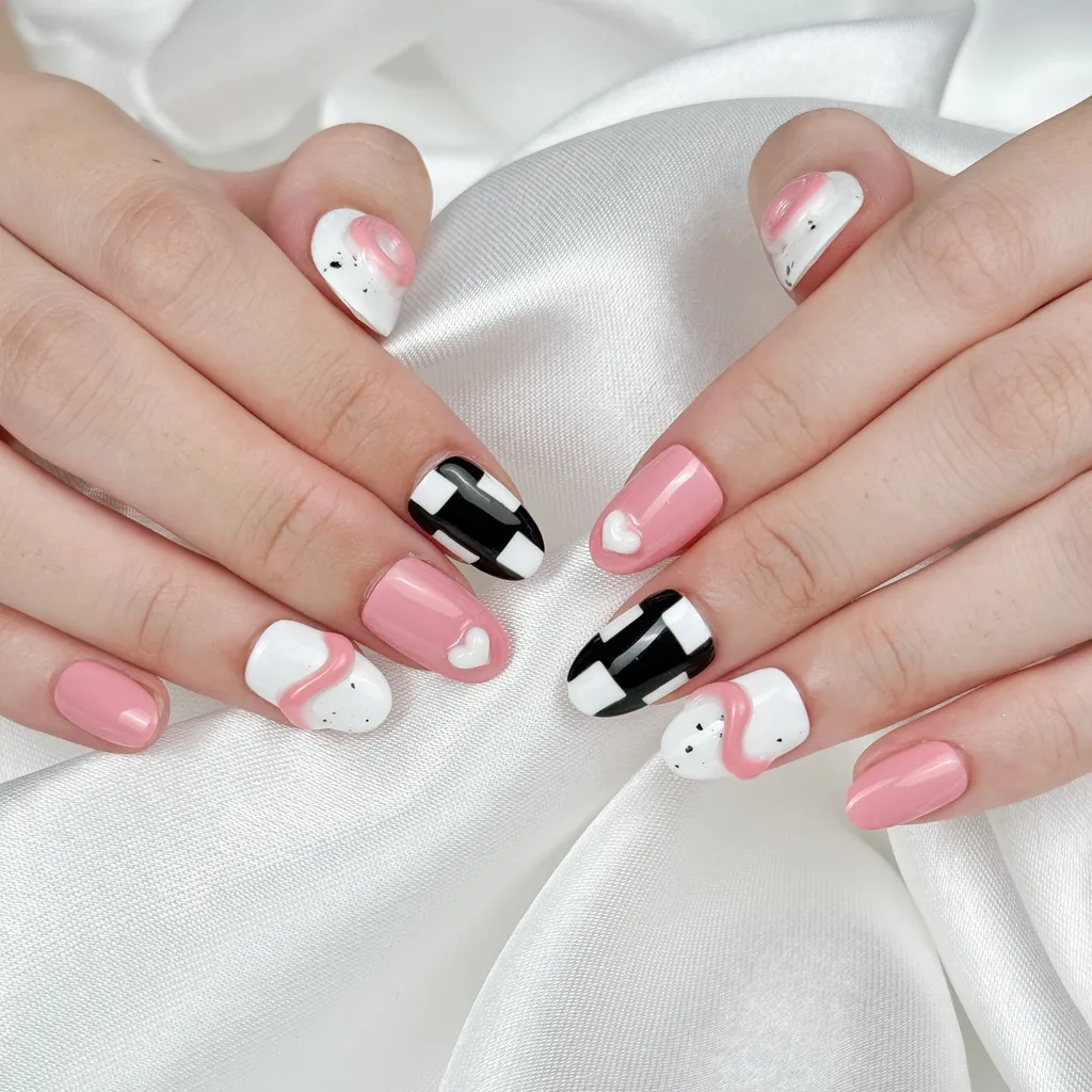 [M089] Nailbox Blackpink gel nổi