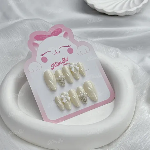 [M053] Nailbox đính nơ tiểu thư