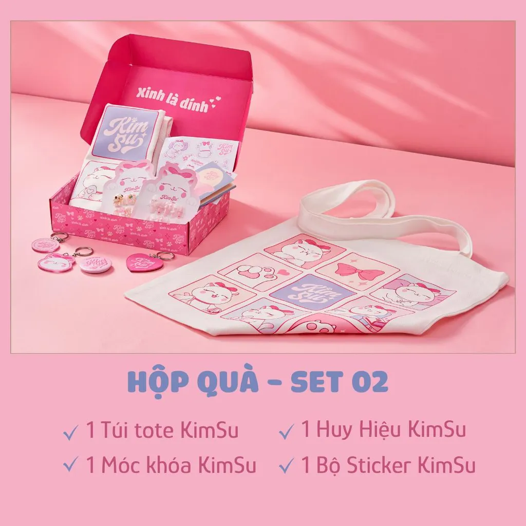 Hộp quà phụ kiện thương hiệu KimSu Nailbox