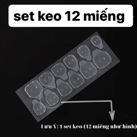 Miếng dán nailbox tạm thời (1 miếng/12 ngón)