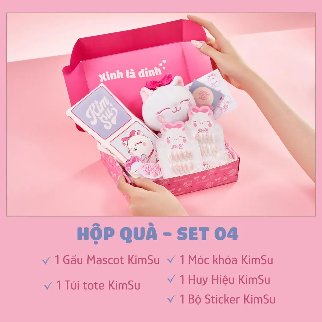 Hộp quà phụ kiện thương hiệu KimSu Nailbox