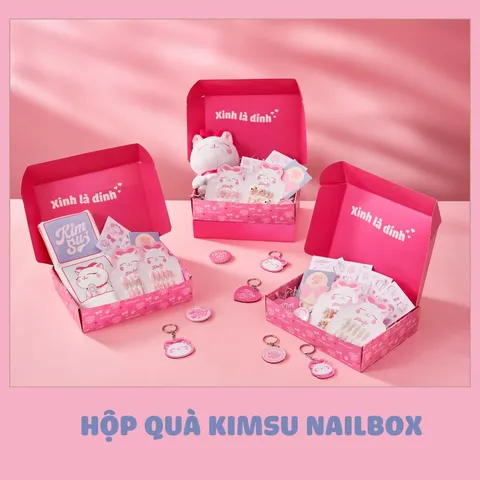 Hộp quà phụ kiện thương hiệu KimSu Nailbox