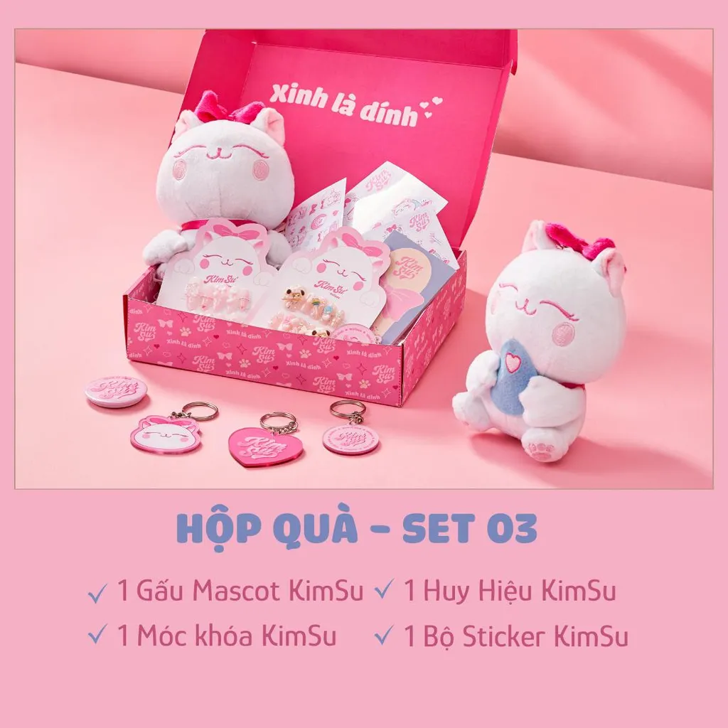 Hộp quà phụ kiện thương hiệu KimSu Nailbox
