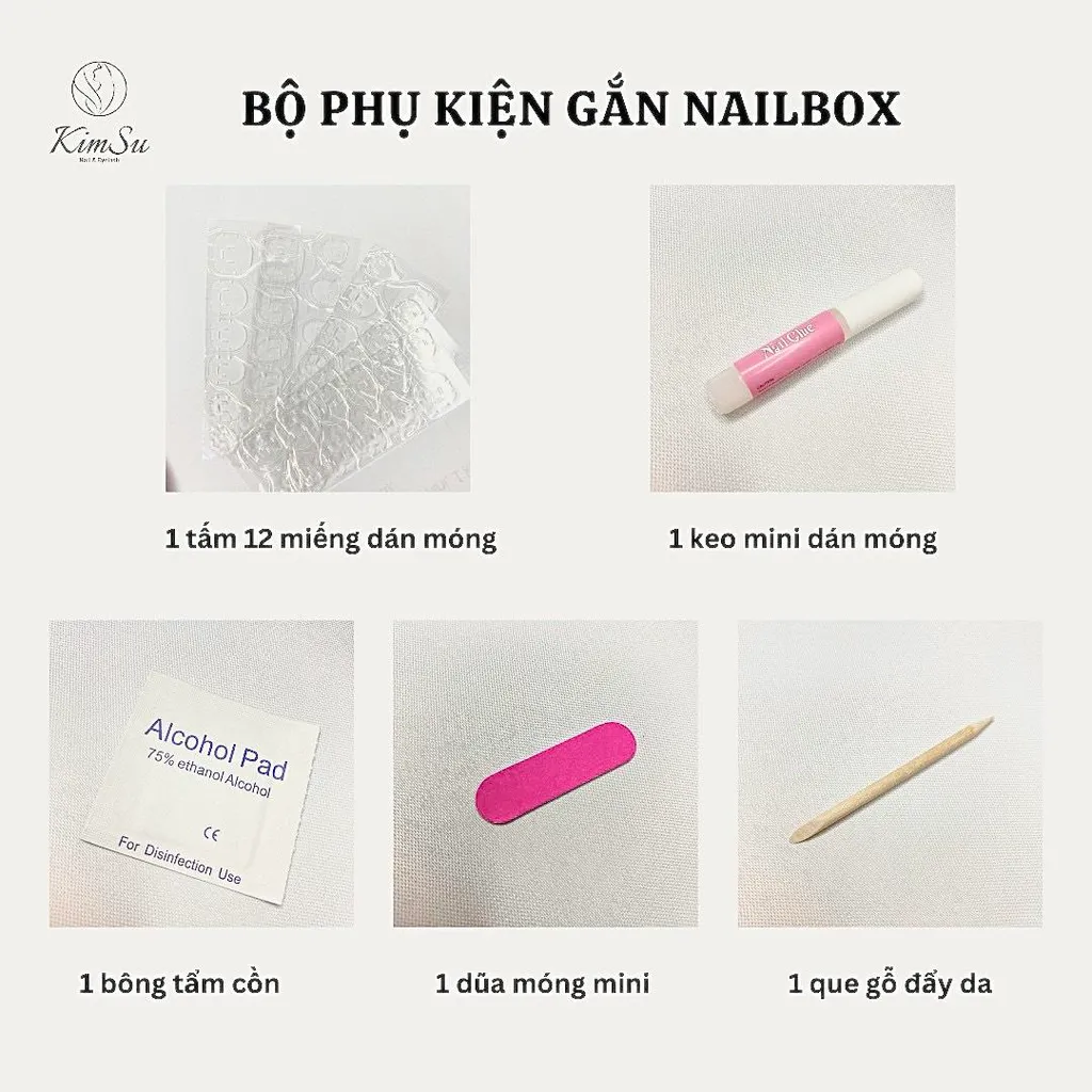 Bộ phụ kiện gắn Nailbox (5 món)