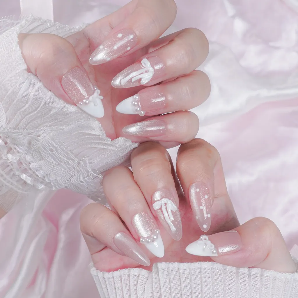 [M278] Nailbox mắt mèo french đầu móng tiểu thư
