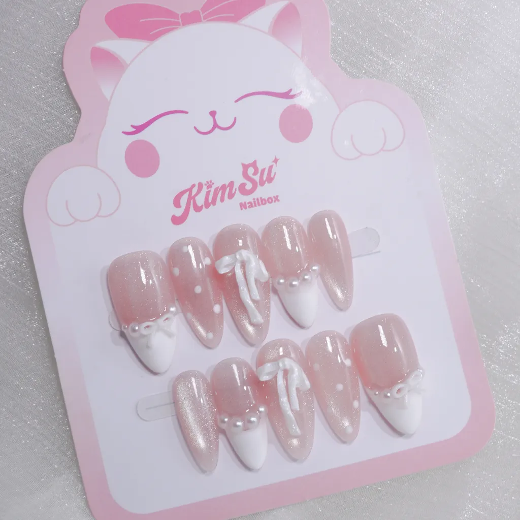 [M278] Nailbox mắt mèo french đầu móng tiểu thư