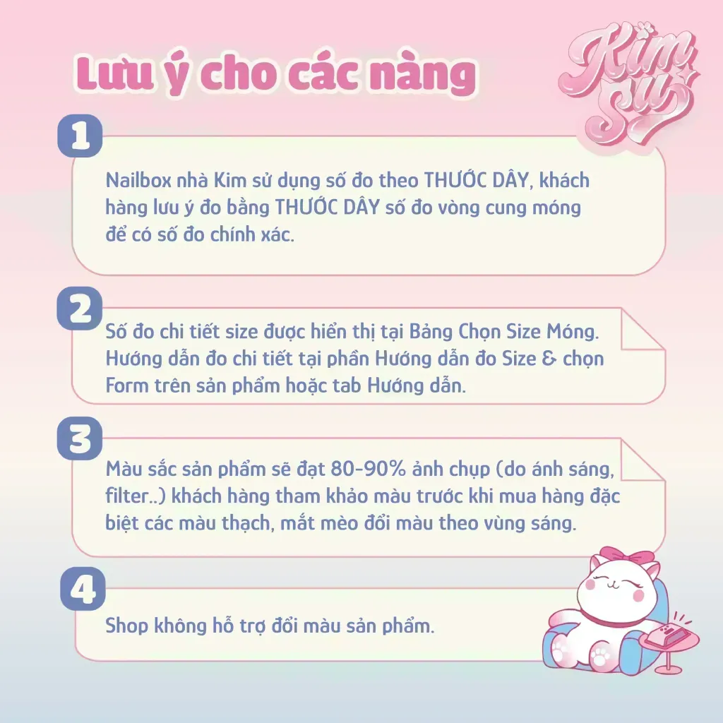 [M278] Nailbox mắt mèo french đầu móng tiểu thư