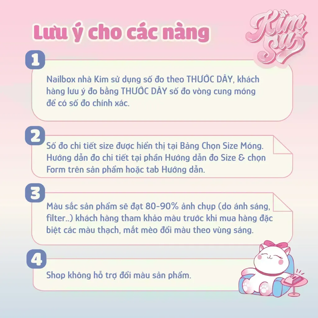 [M282] Nailbox thạch cam mắt mèo hoa nổi dễ thương
